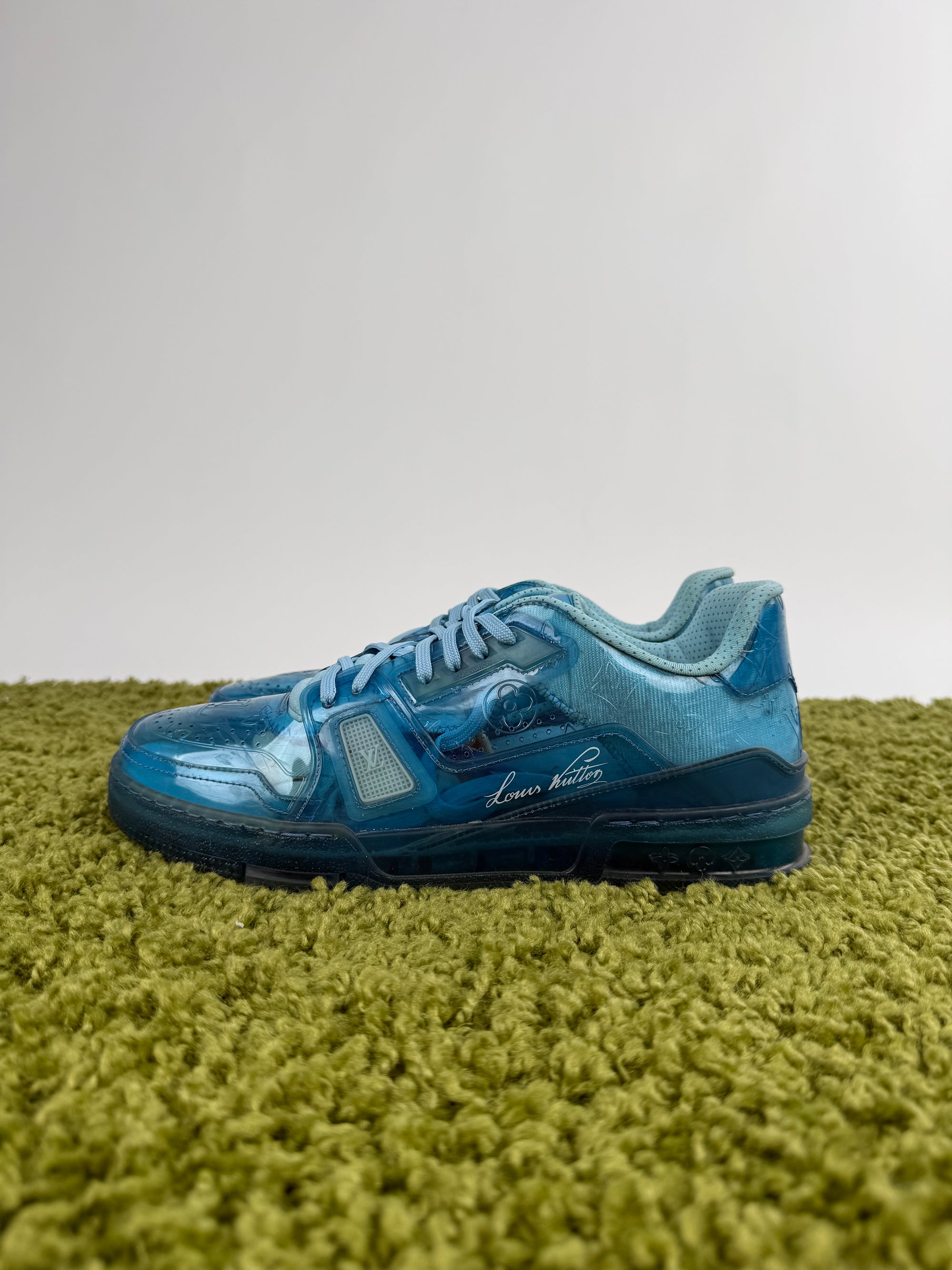 Louis Vuitton Trainer trasparente azzurra 8