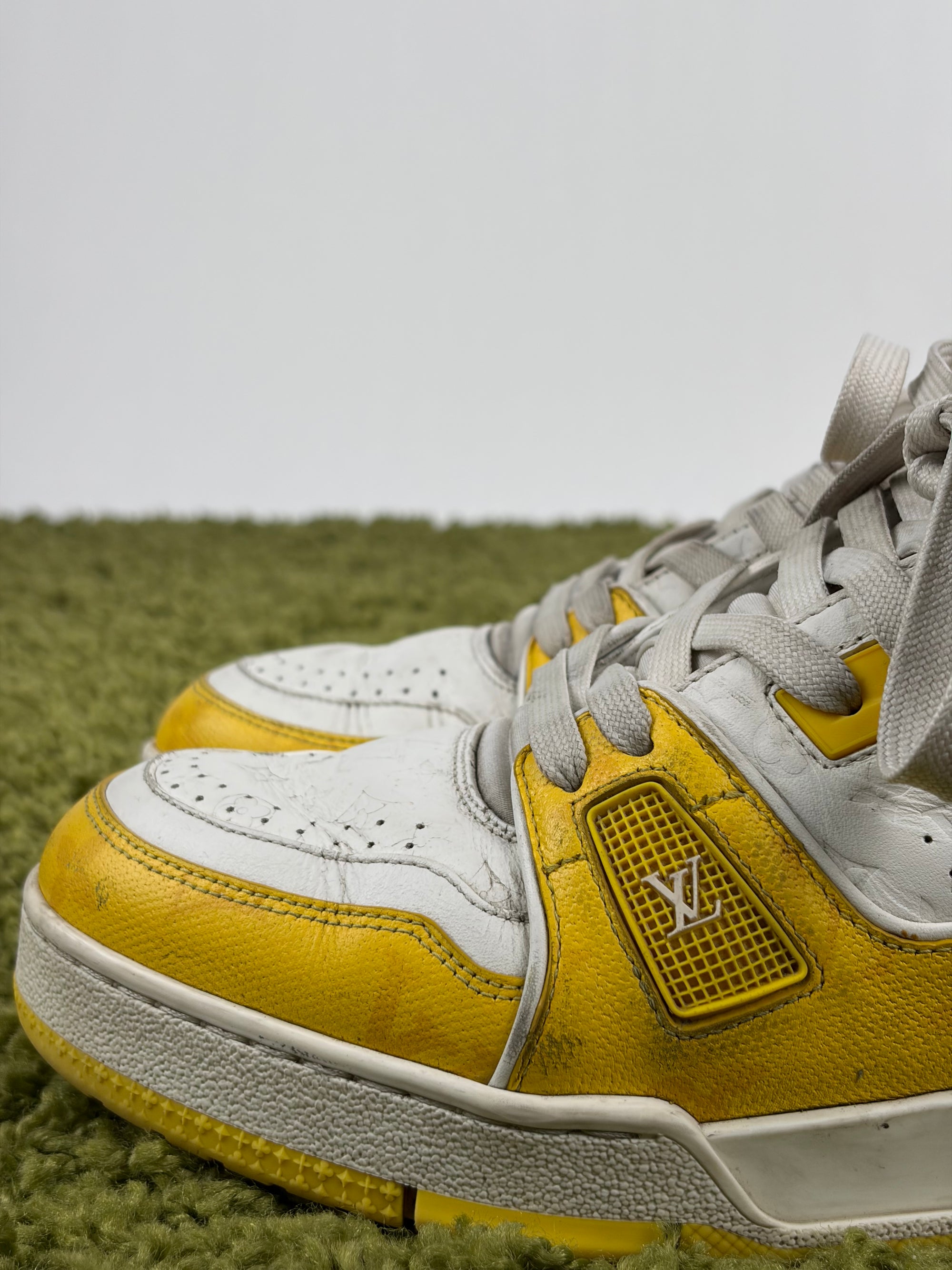 Louis vuitton trainer Size 6=40 calza 41 bianca e gialla