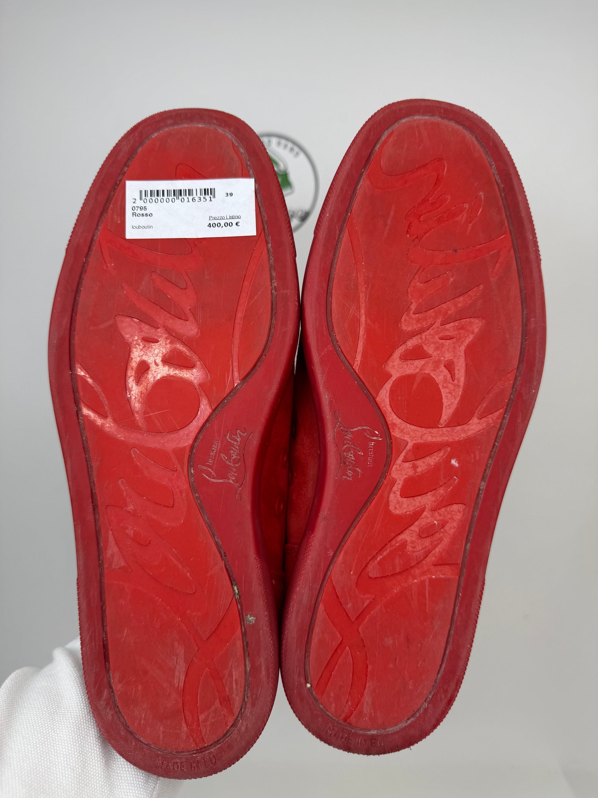 Louboutin bassa Size 39 rossa