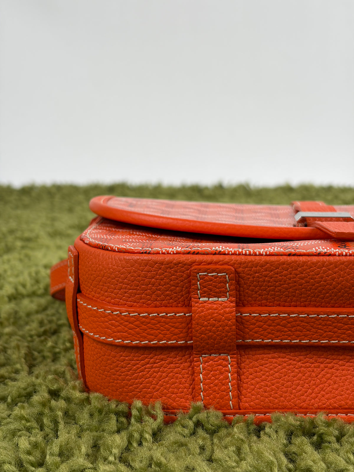 Borsa Goyard Belvedere PM in tela Goyardine Arancione
