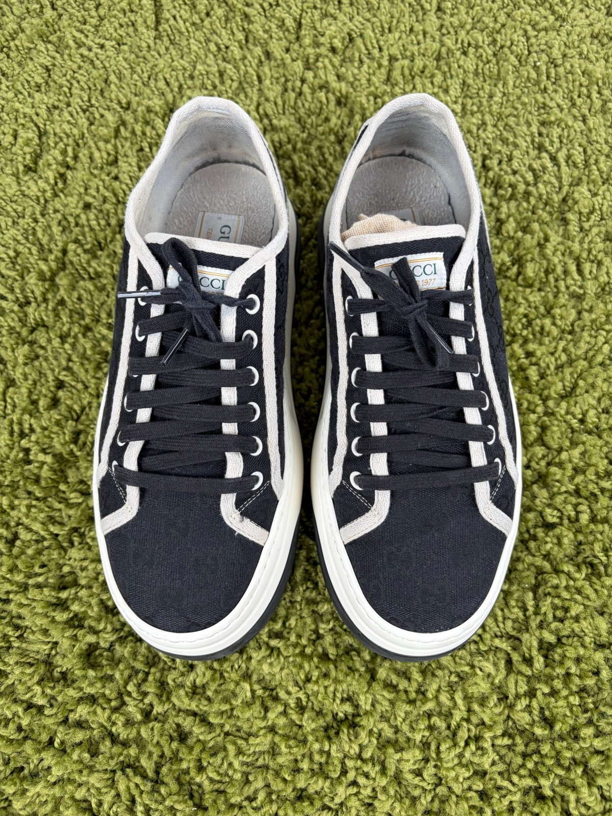 Gucci Tennis Platform Nero 8+ - Second Hand Di Fiore