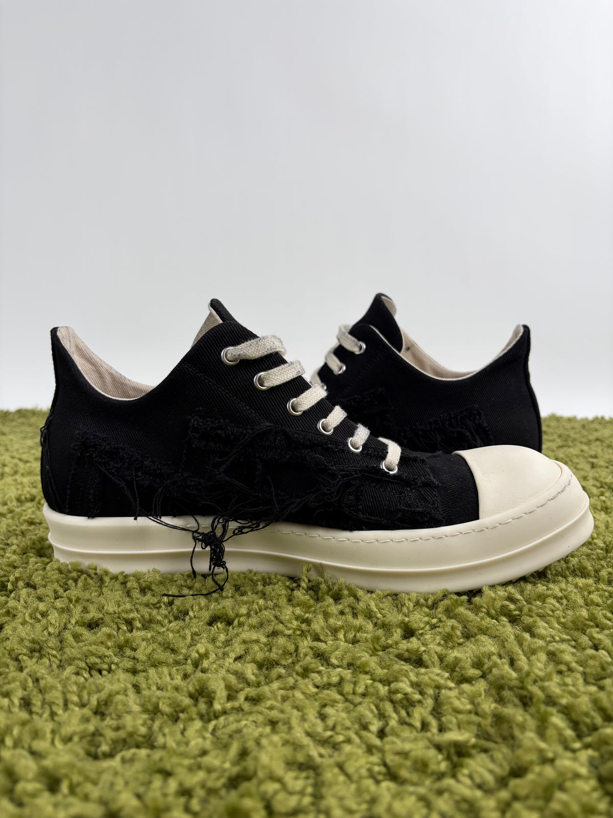 Rick Owens Ramones Low Distressed Nera 42.5