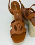 Tacco Louis Vuitton Size 38 marrone e beige