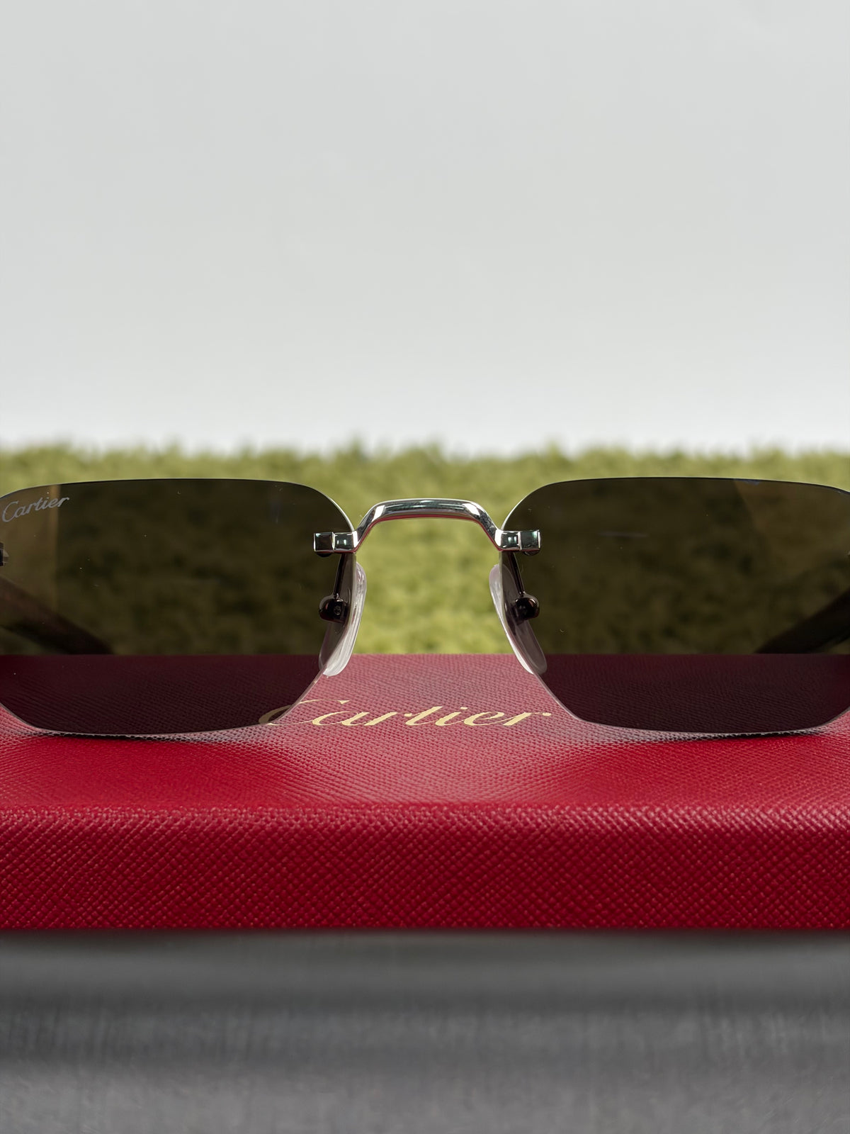 Occhiali da sole Cartier Decor C Rosso