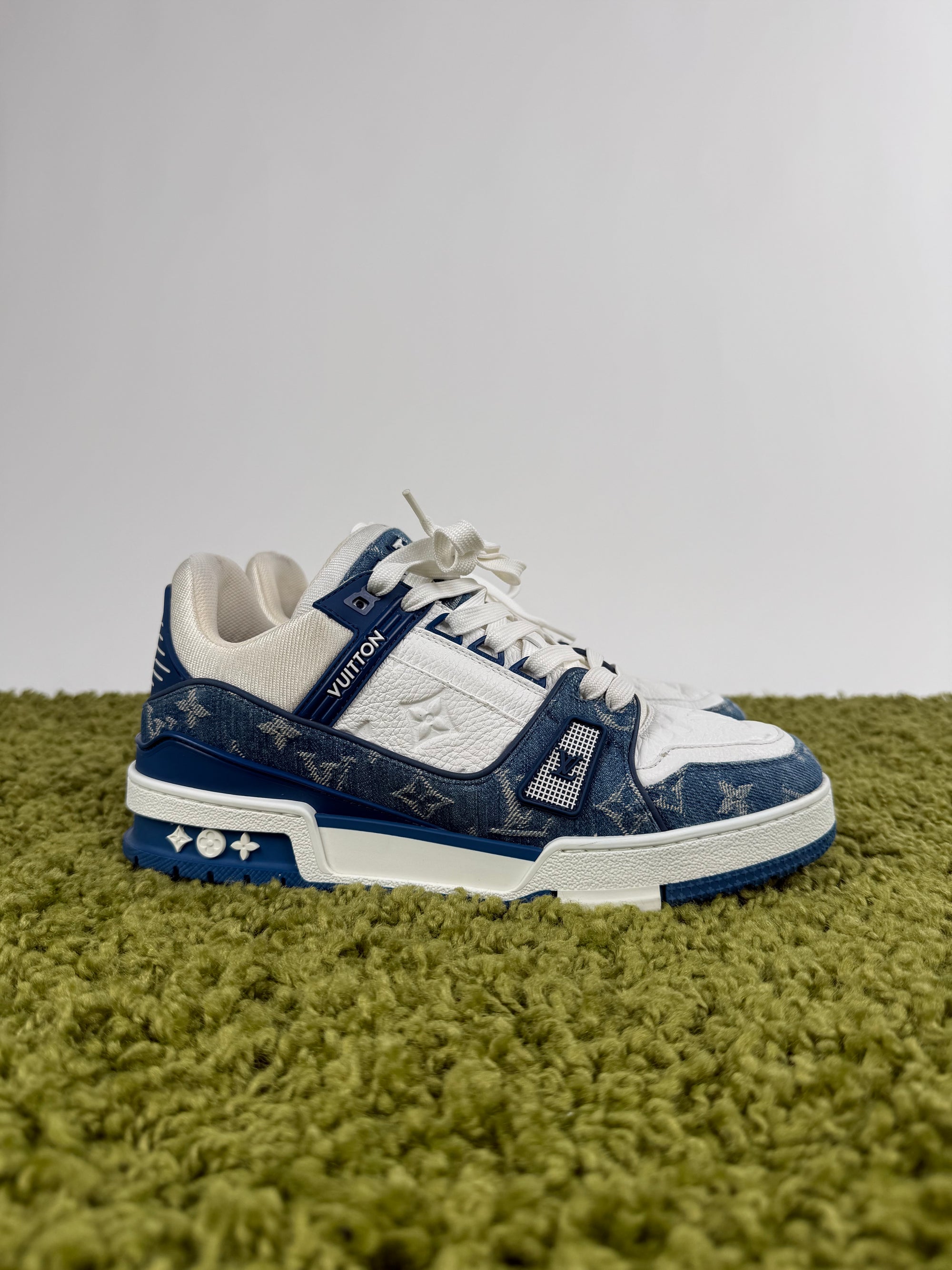 Louis Vuitton Trainer Denim Blu 6