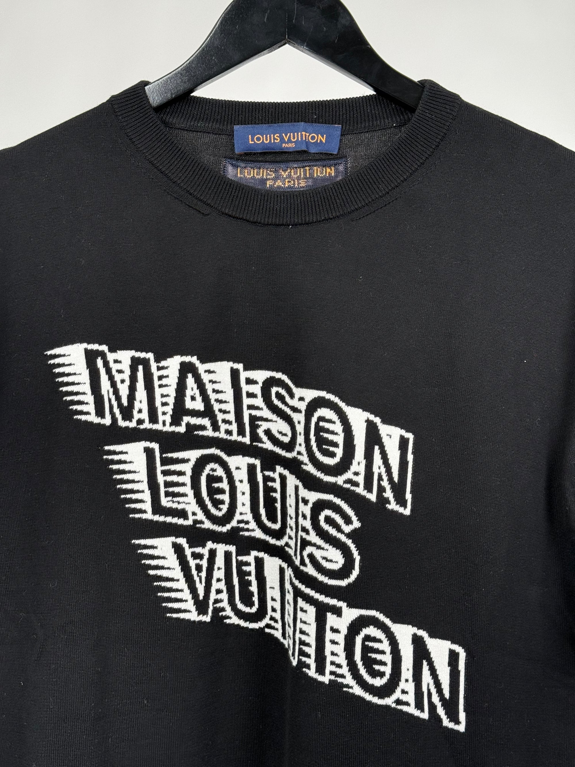 T shirt Louis Vuitton Size M nera e bianca