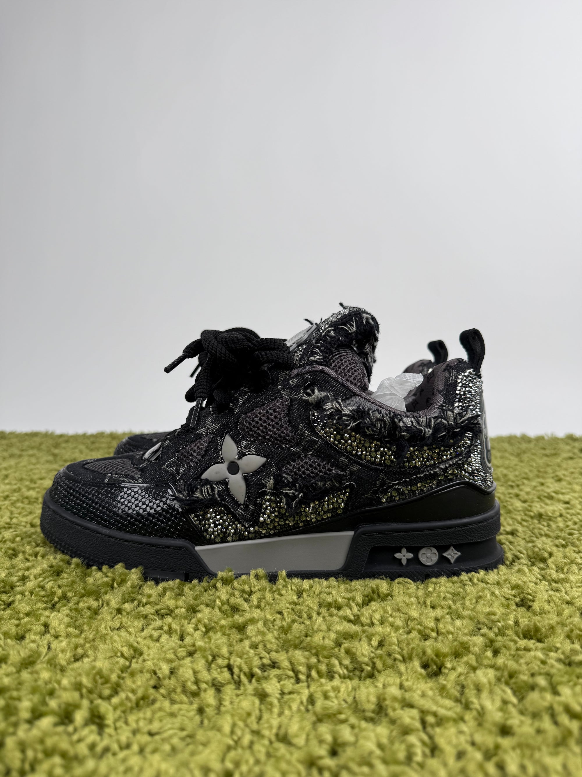 Louis Vuitton Skate in denim con dettagli Swaroski 42 veste 43