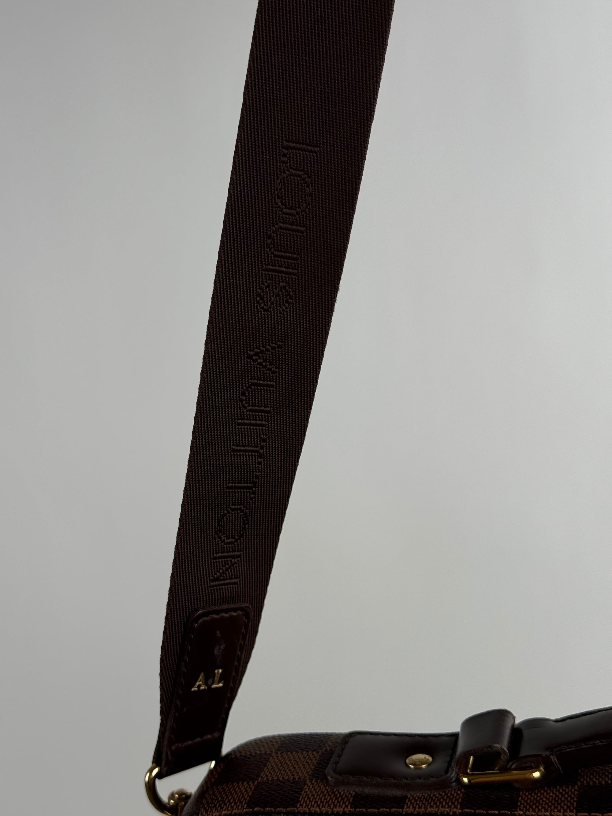 Borsa Sabana In tela Damier Ébène Louis Vuitton Marrone