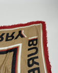 Foulard Burberry marrone rosso nero e bianco