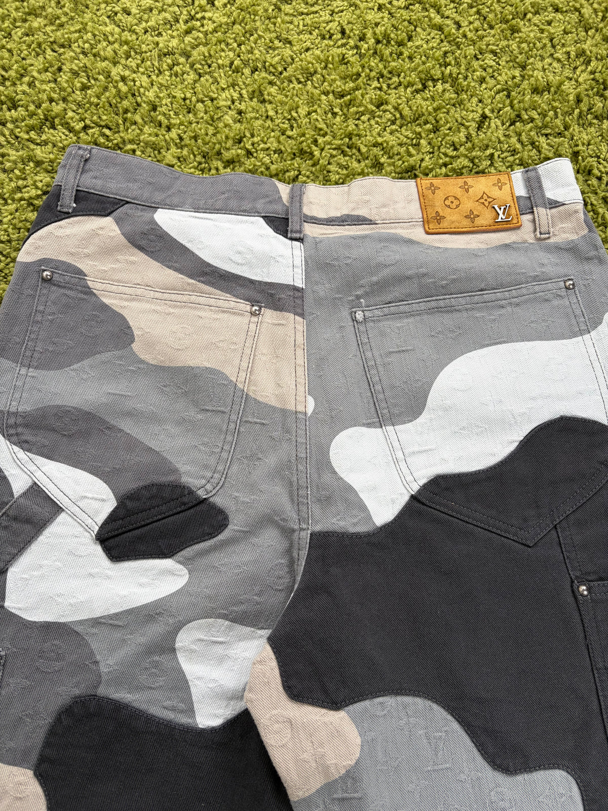 Jeans Louis Vuitton X KidSuper Patchwork Portrait Multicolor 32