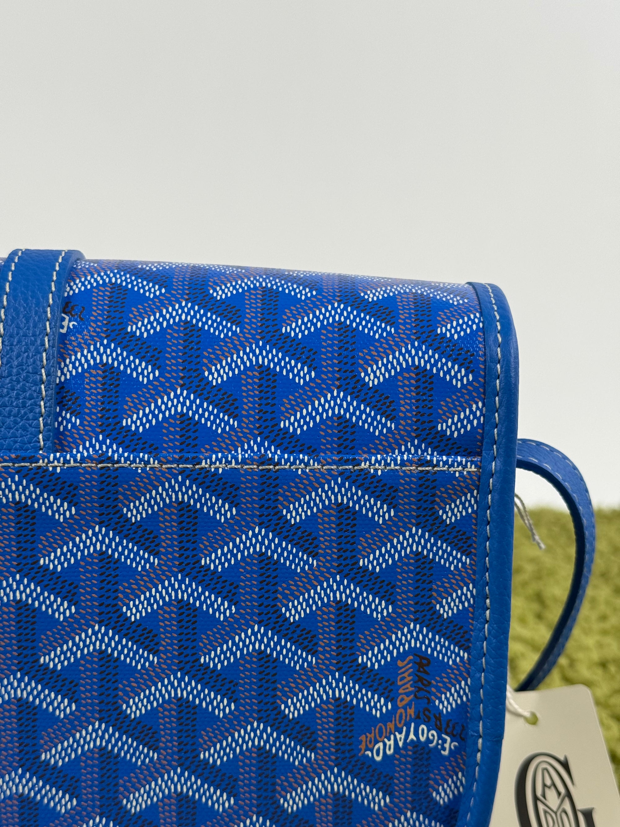 Borsa a tracolla belvedere goyard blu