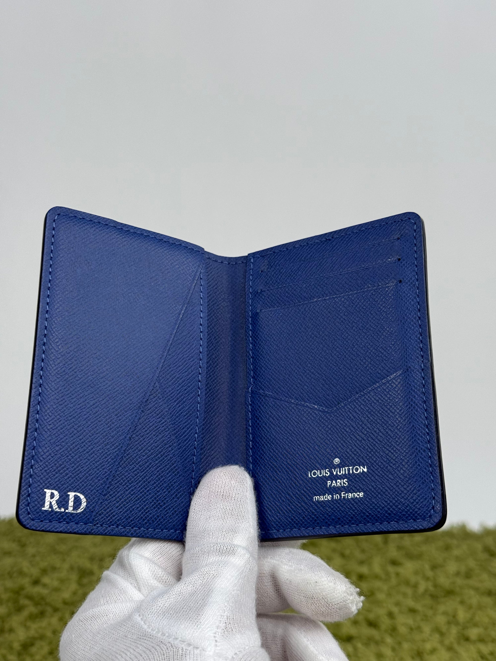 Portacarte Louis Vuitton in pelle Blu