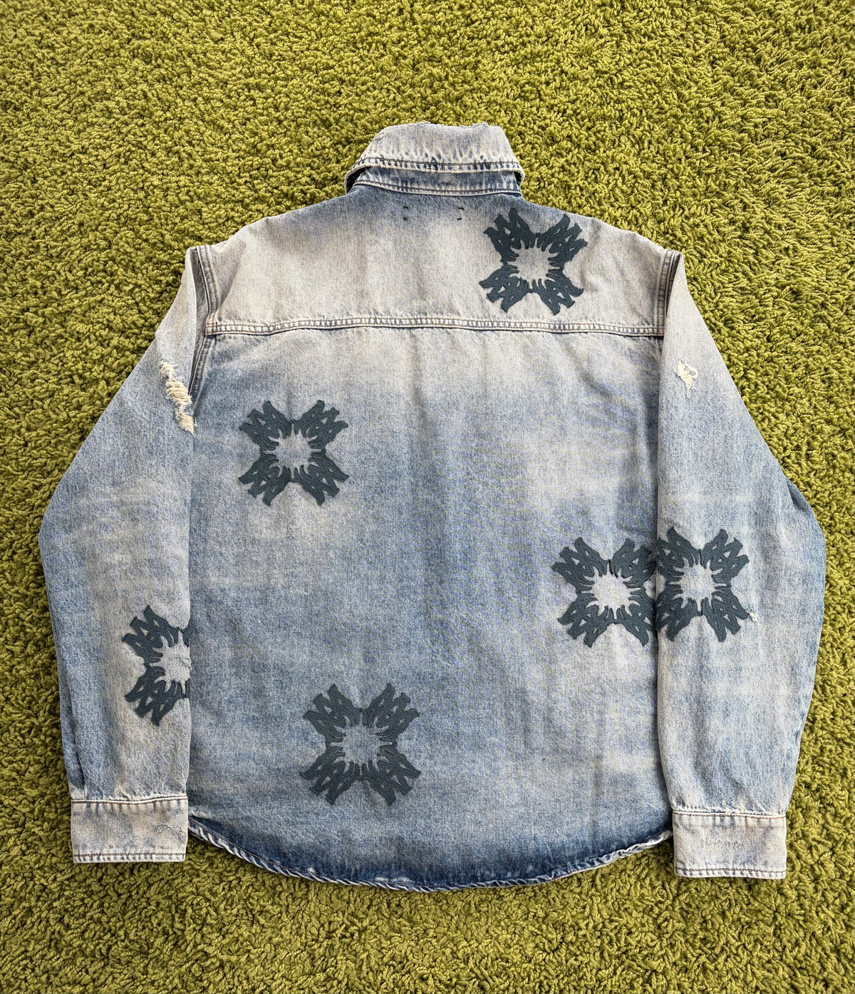 Giacca ma qua Amiri Appliquè In Denim L