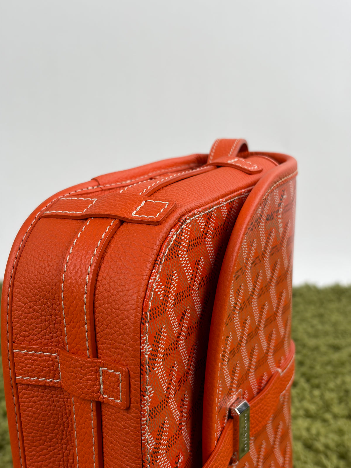 Borsa Goyard Belvedere PM in tela Goyardine Arancione