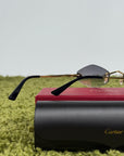 Occhiali da sole Cartier Panthère geometrici