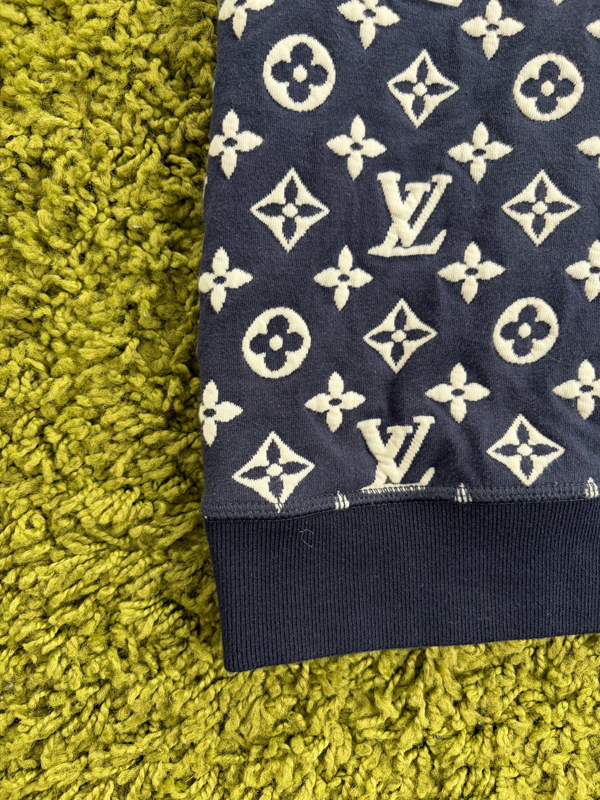 Felpa Girocollo Louis Vuitton Monogram Blu XL