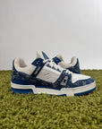 Louis Vuitton Trainer in denim Blu 8