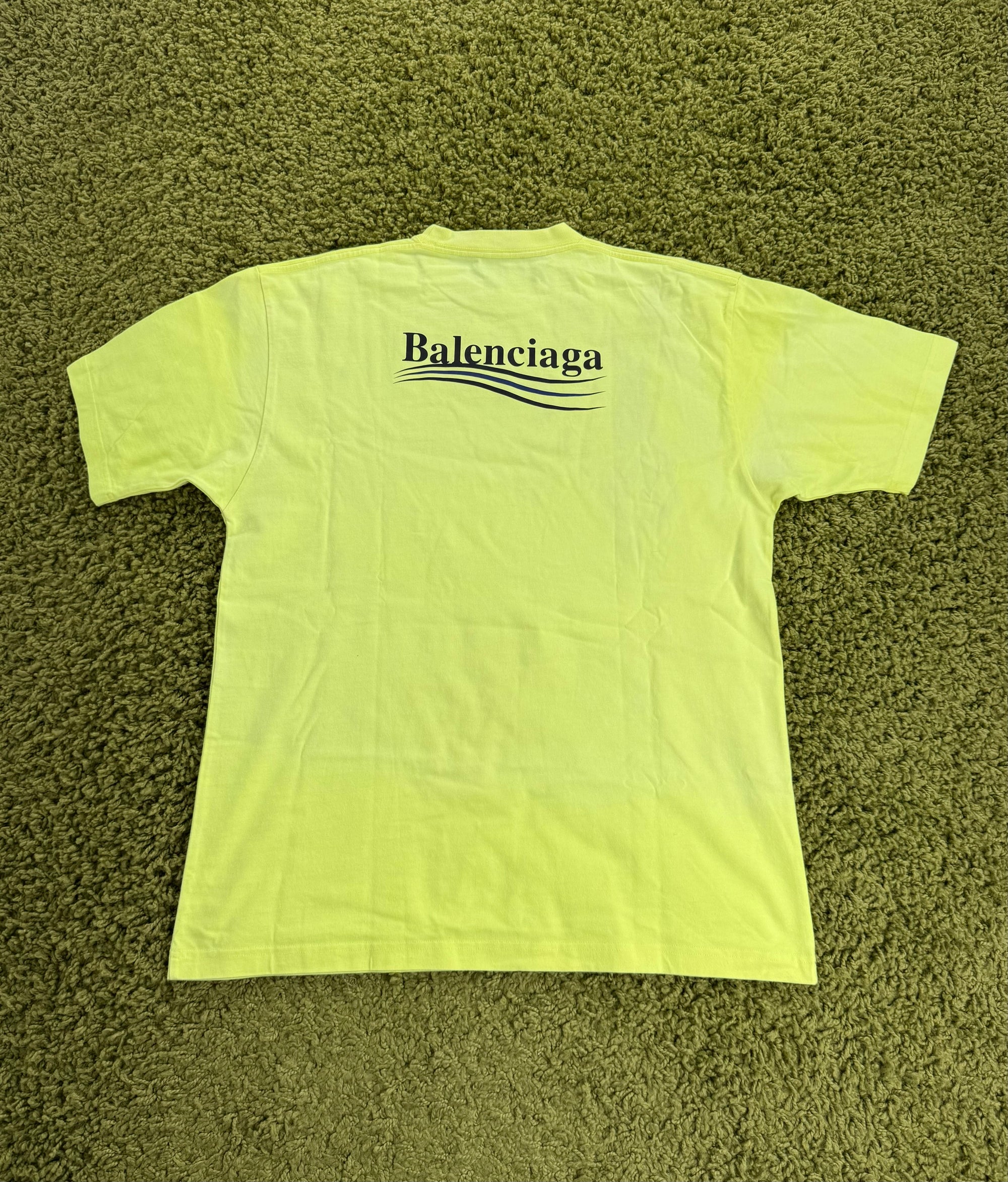 T-Shirt Balenciaga Gialla Guarda misure veste S