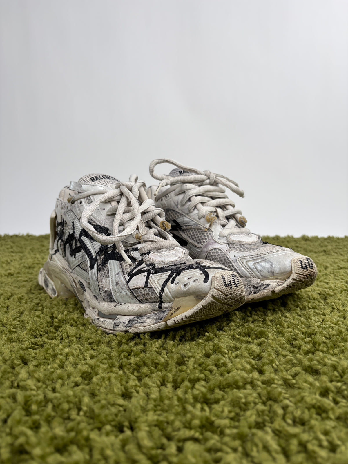 Balenciaga Runner Graffiti Grigio 40