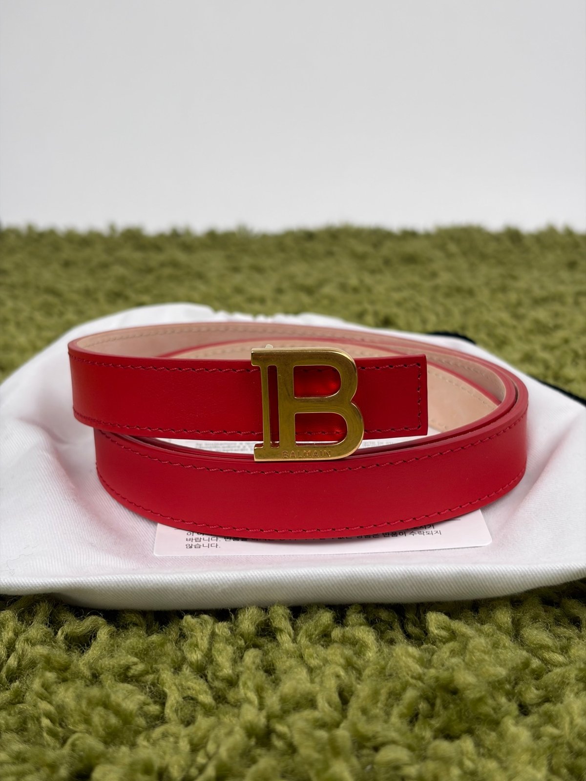 Cintura Balmain B Rossa 85 101cm - Second Hand Di Fiore