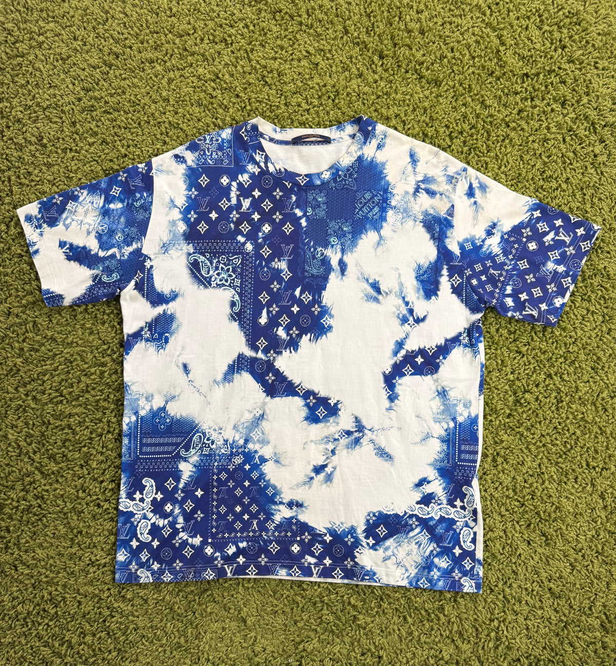 T-Shirt Louis Vuitton Monogram azzurro Multicolor XXL