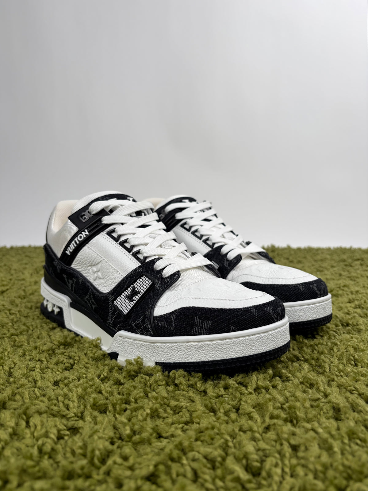 Louis Vuitton Trainer Denim Nera 6 - Second Hand Di Fiore