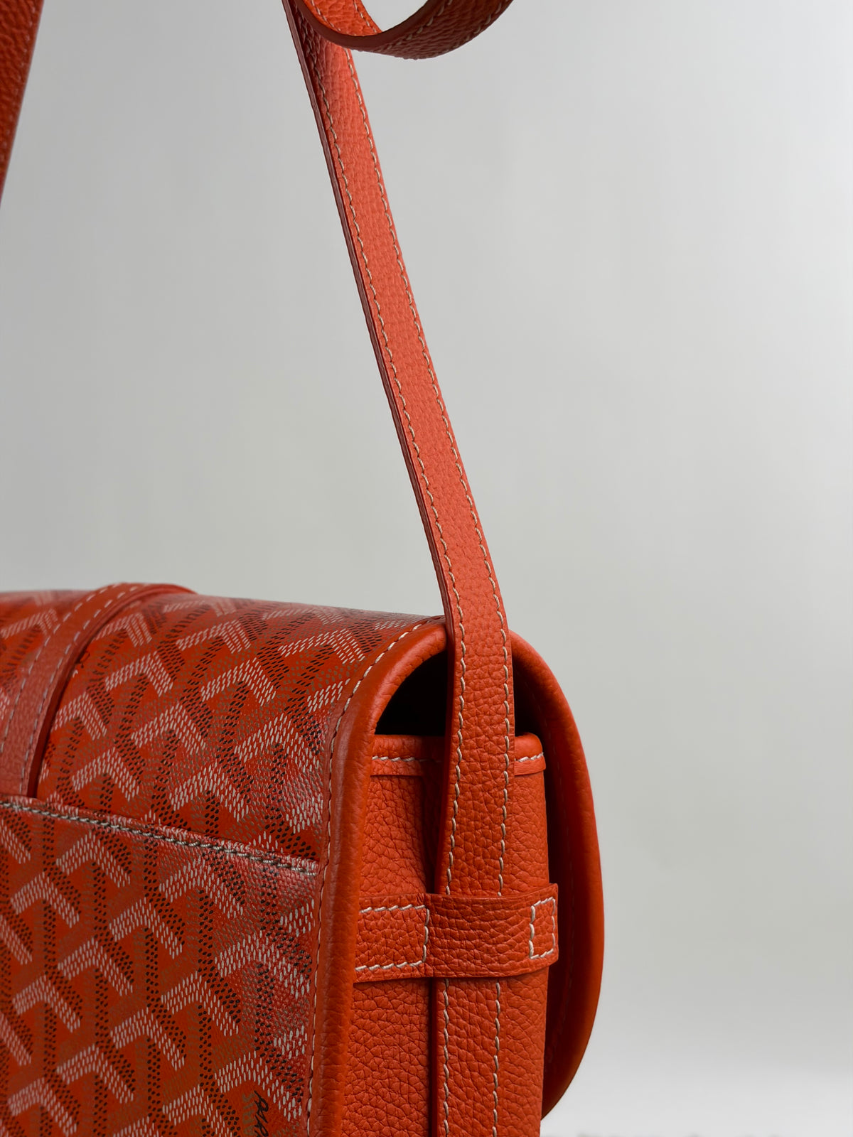 Borsa Goyard Belvedere PM in tela Goyardine Arancione