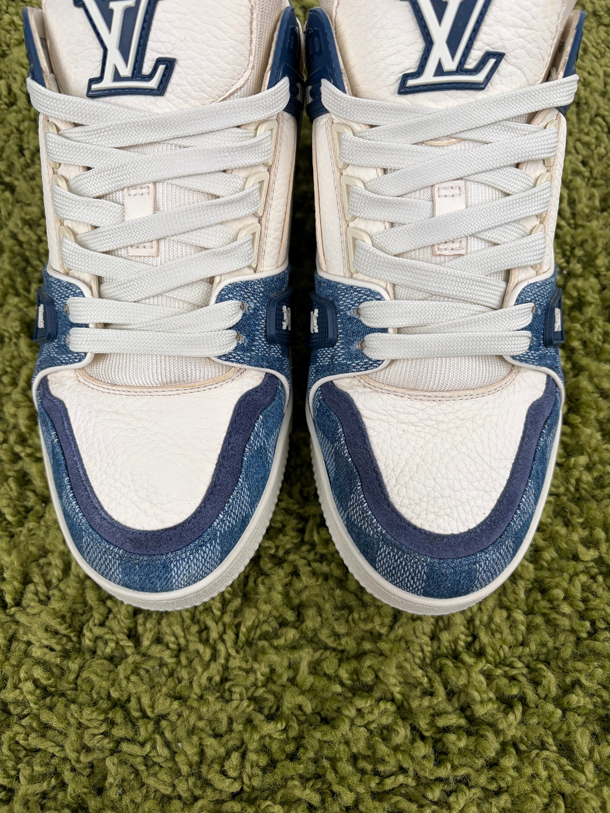 Louis Vuitton Trainer Denim Blu 6.5