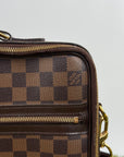 Borsa Sabana In tela Damier Ébène Louis Vuitton Marrone