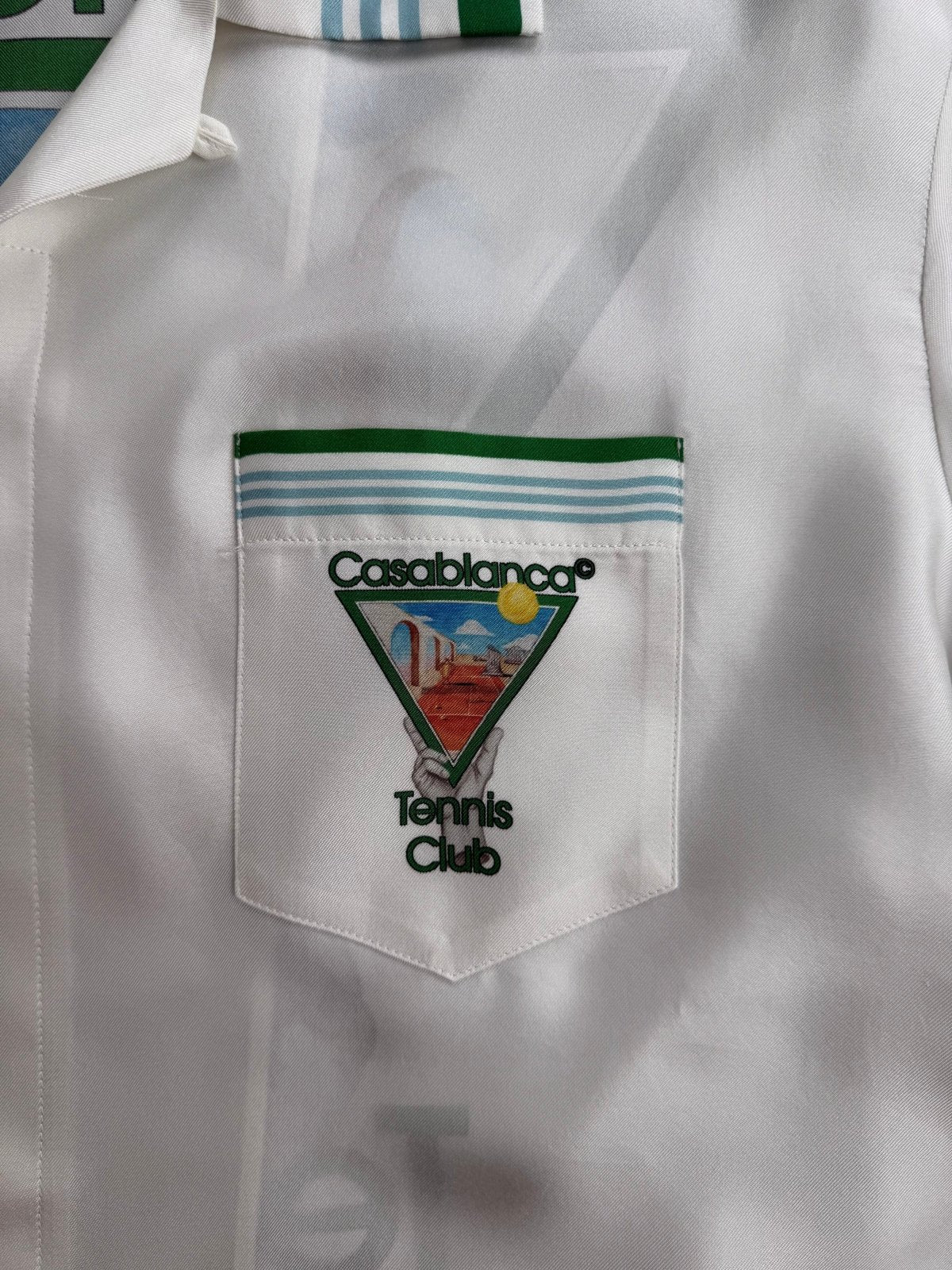 Camicia Metaphysical Tennis Icon Casablanca Bianca Multicolor XL - Second Hand Di Fiore