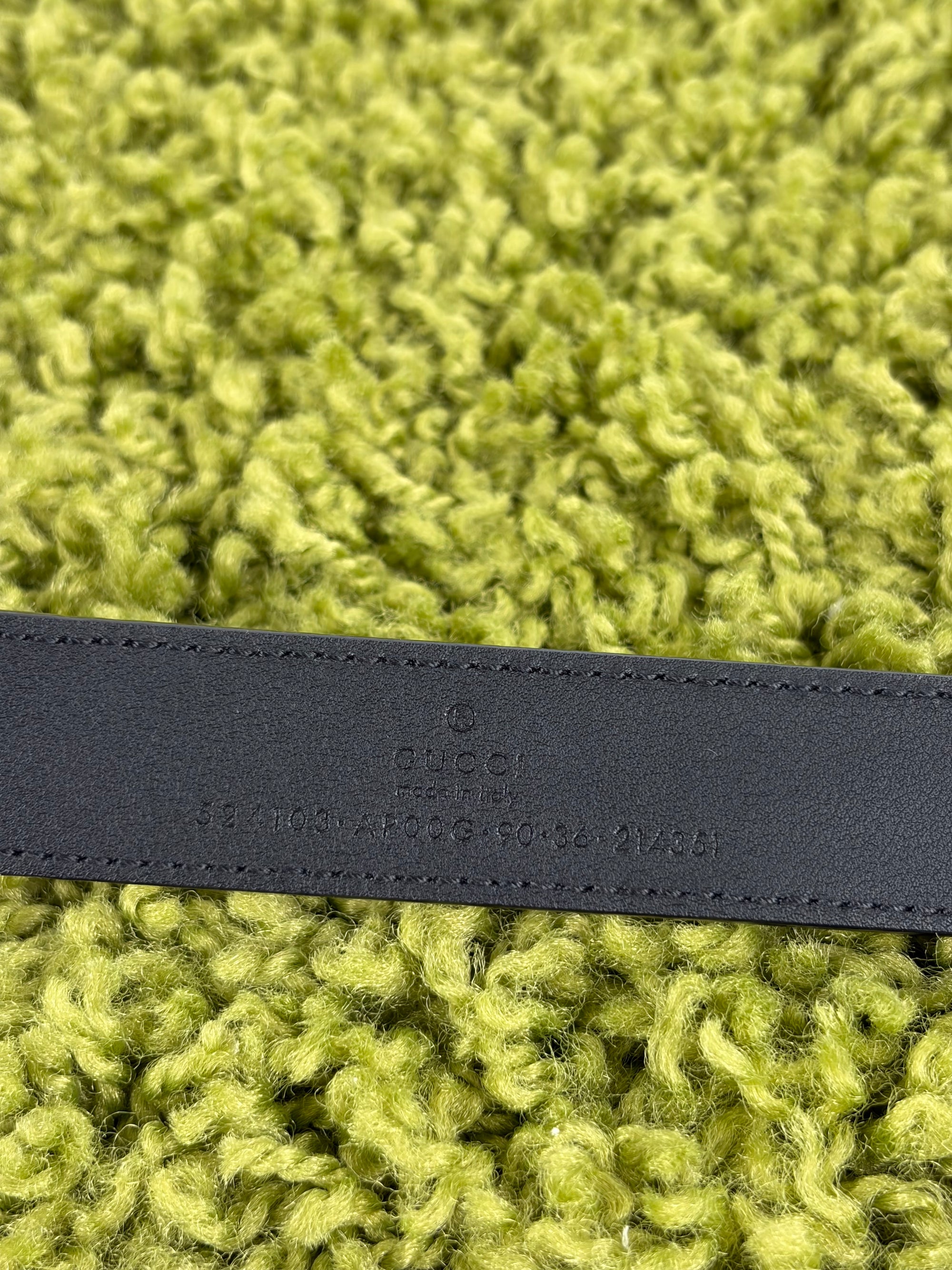 Cintura Gucci Size 90 nera e oro
