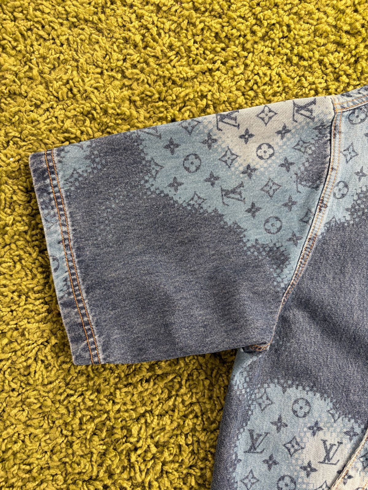 Giacca Louis Vuitton Monogram Halftone Denim L