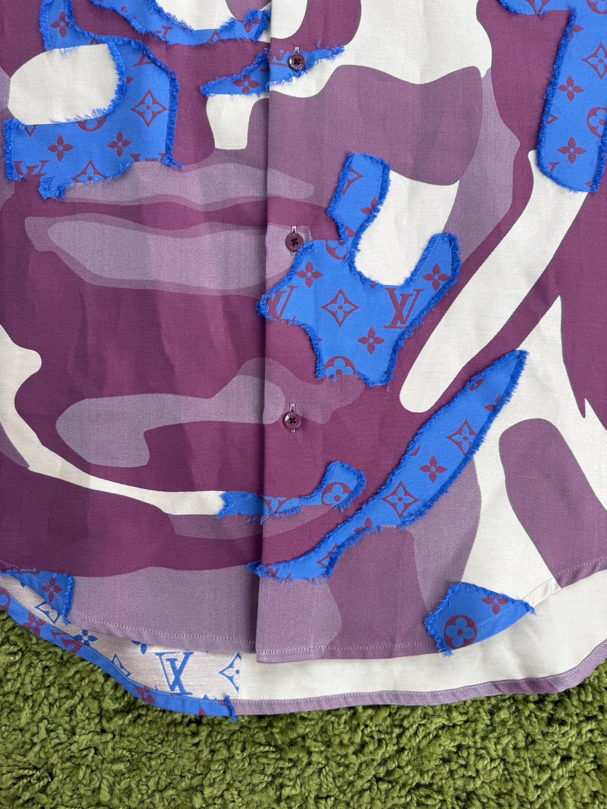 Camicia Louis Vuitton Viola Multicolor L