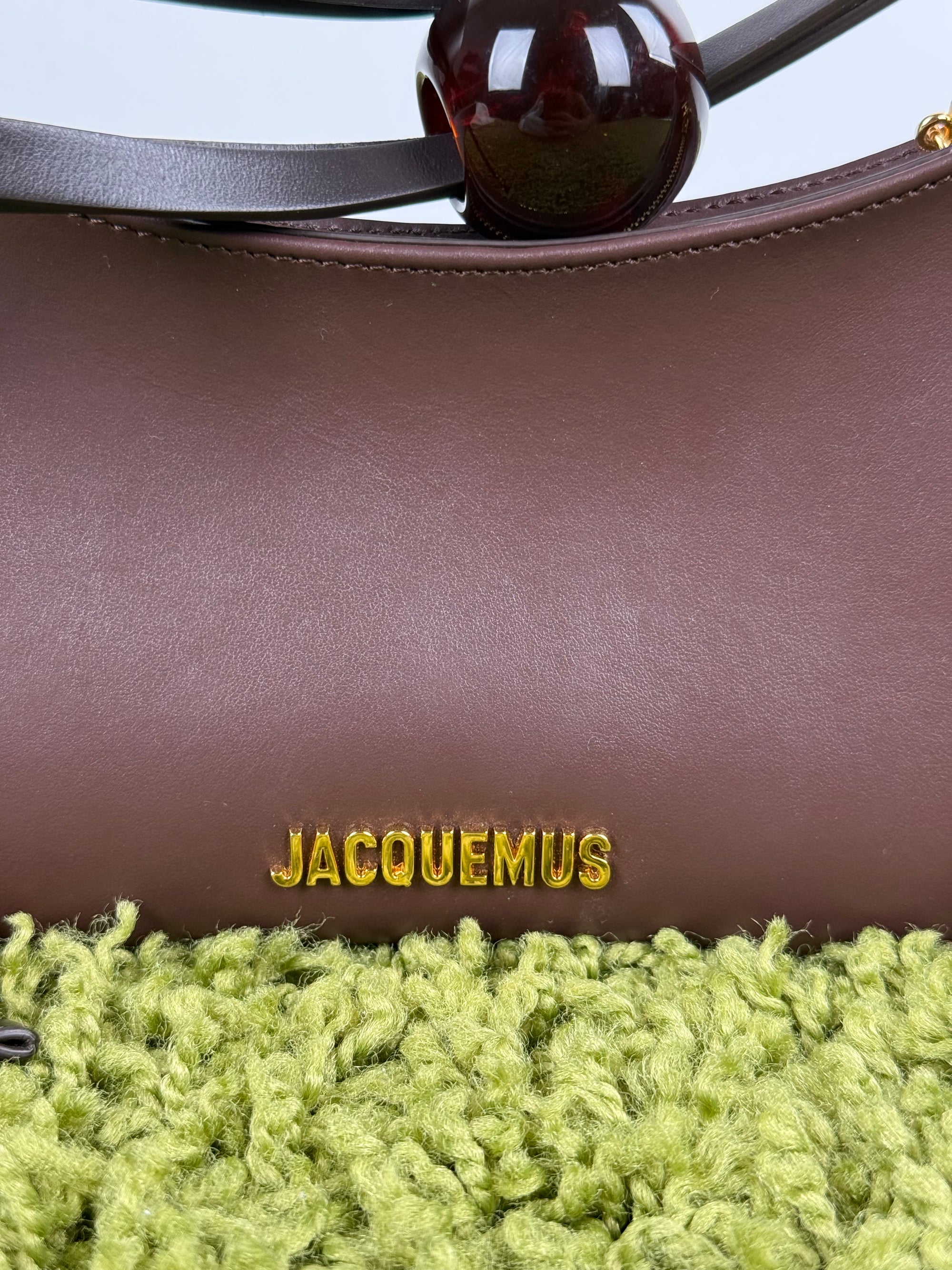 Borsa La Bisou Perle Jacquemus Marrone