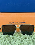 Occhiali Louis Vuitton 1.1 evidence Metal Square neri e oro