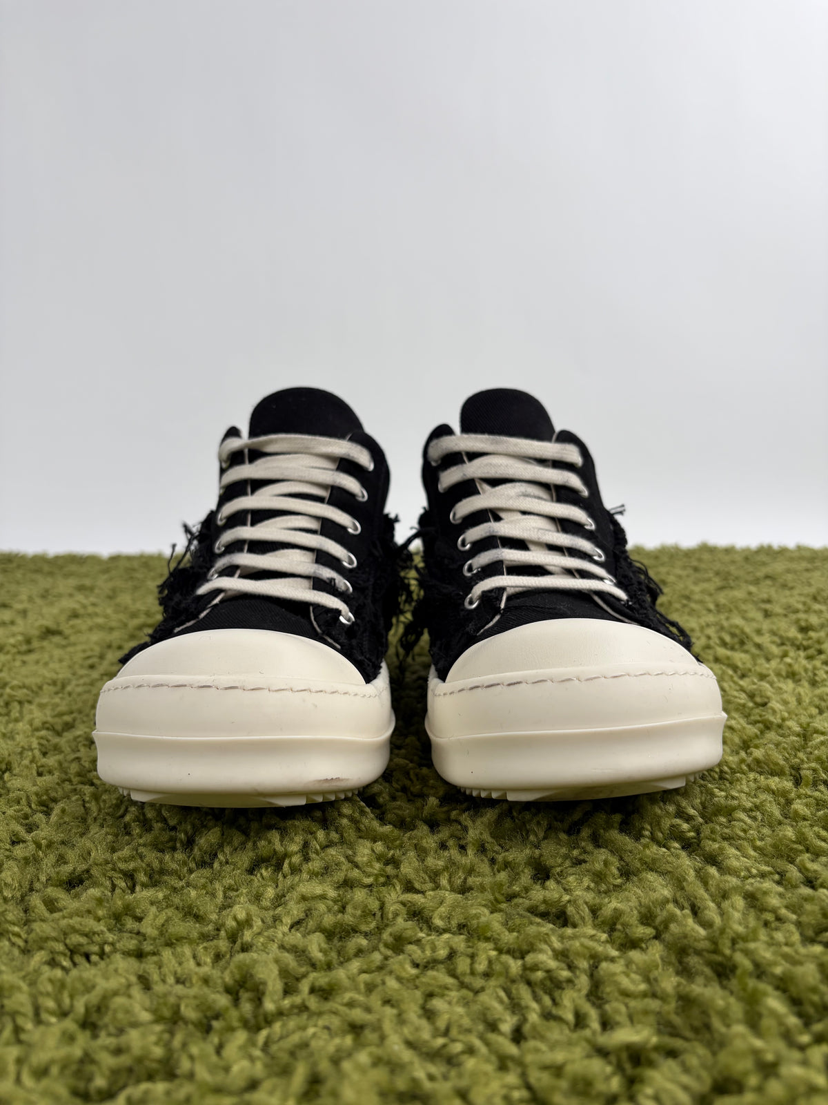 Rick Owens Ramones Low Distressed Nera 42.5