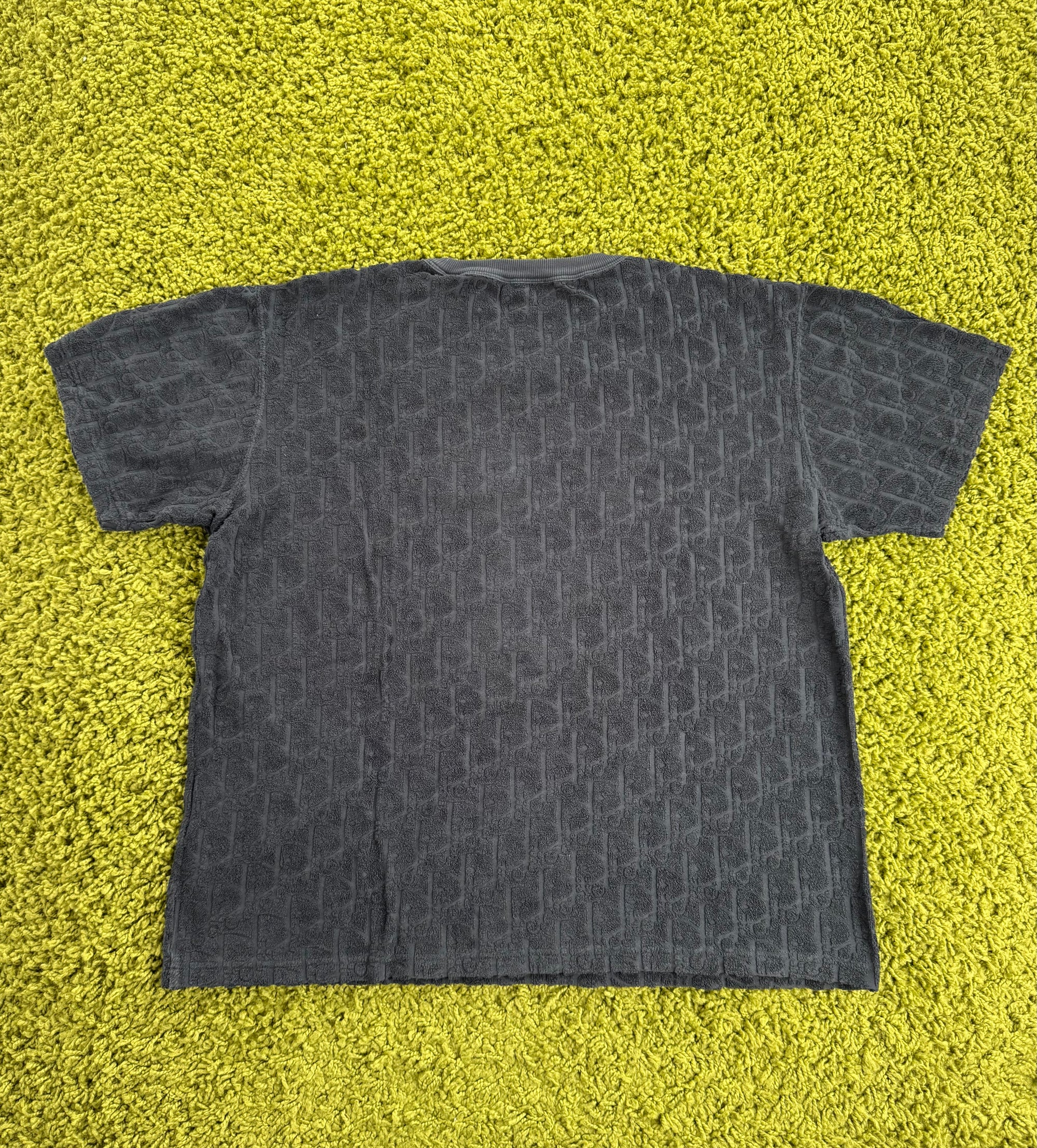 T-Shirt Oblique Christian Dior Blu XL