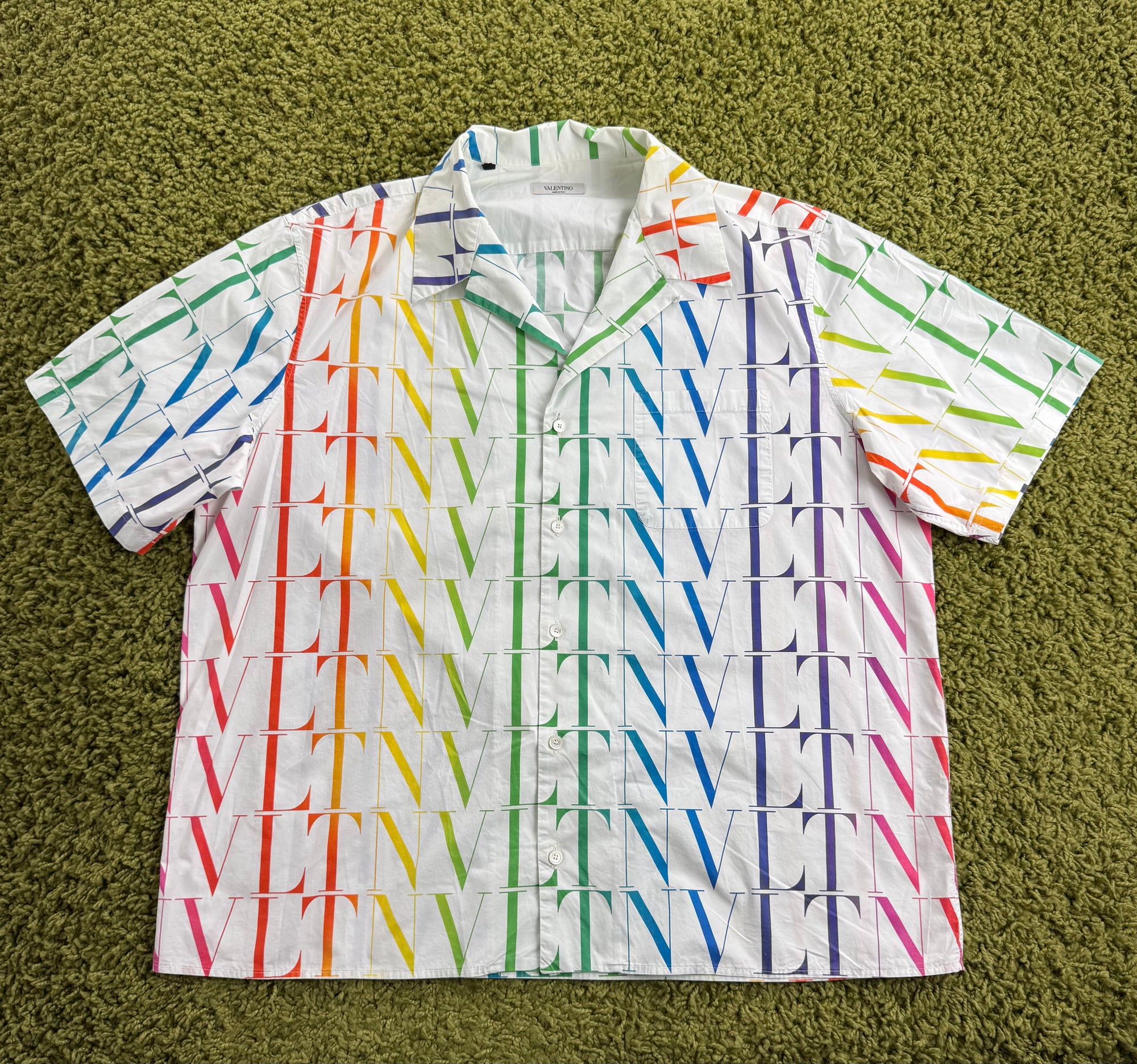 Camicia Valentino Bianca Multicolor 50