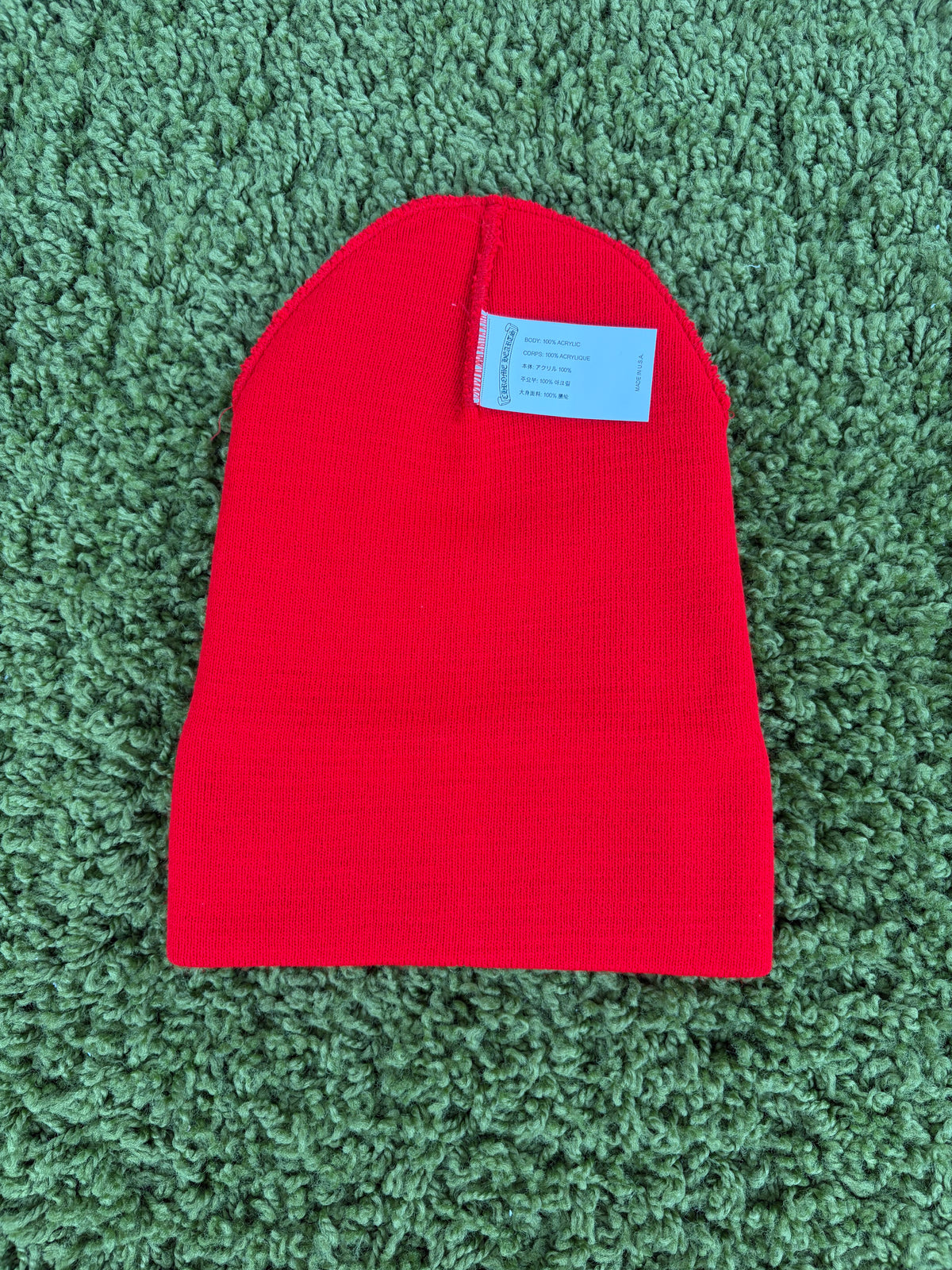 Cappello Chrome Hearts Rosso ONE SIZE