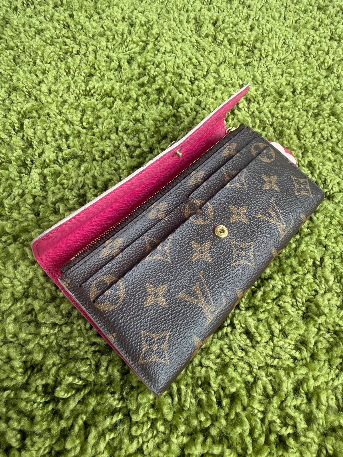 Portafoglio Emily Bloom Flower Louis Vuitton Marrone