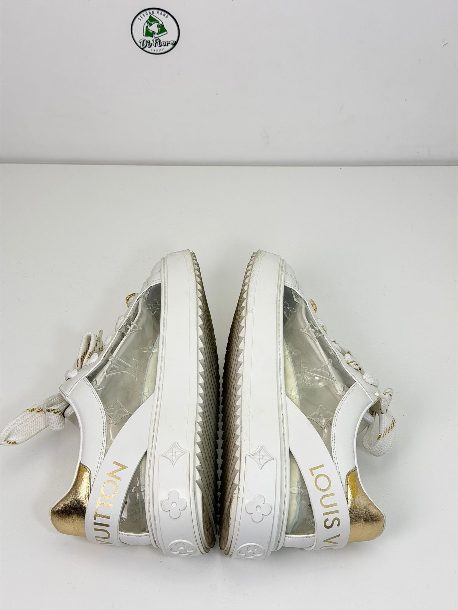 Louis Vuitton con calzino Size 38.5 bianca e oro