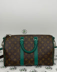 borsa Louis Vuitton Bandoulier 35 marrone e verde