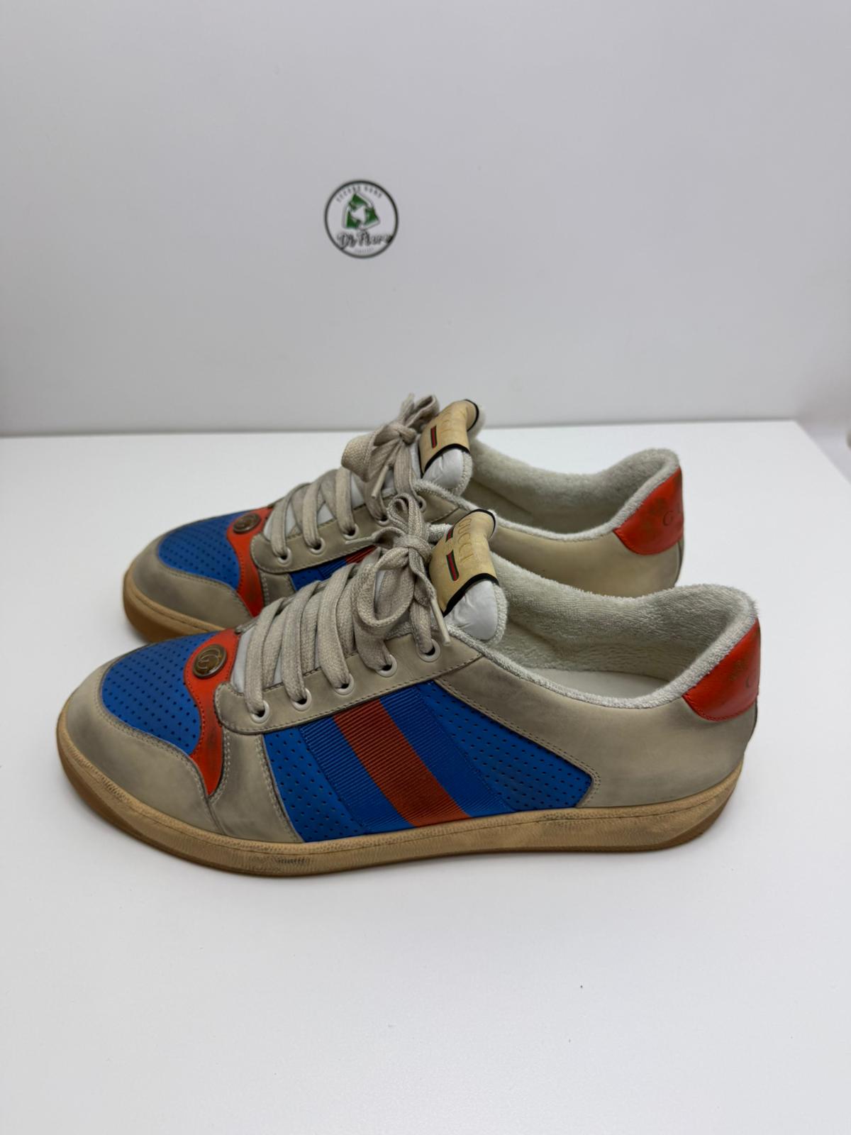 Gucci Size 40 blu beige e arancione