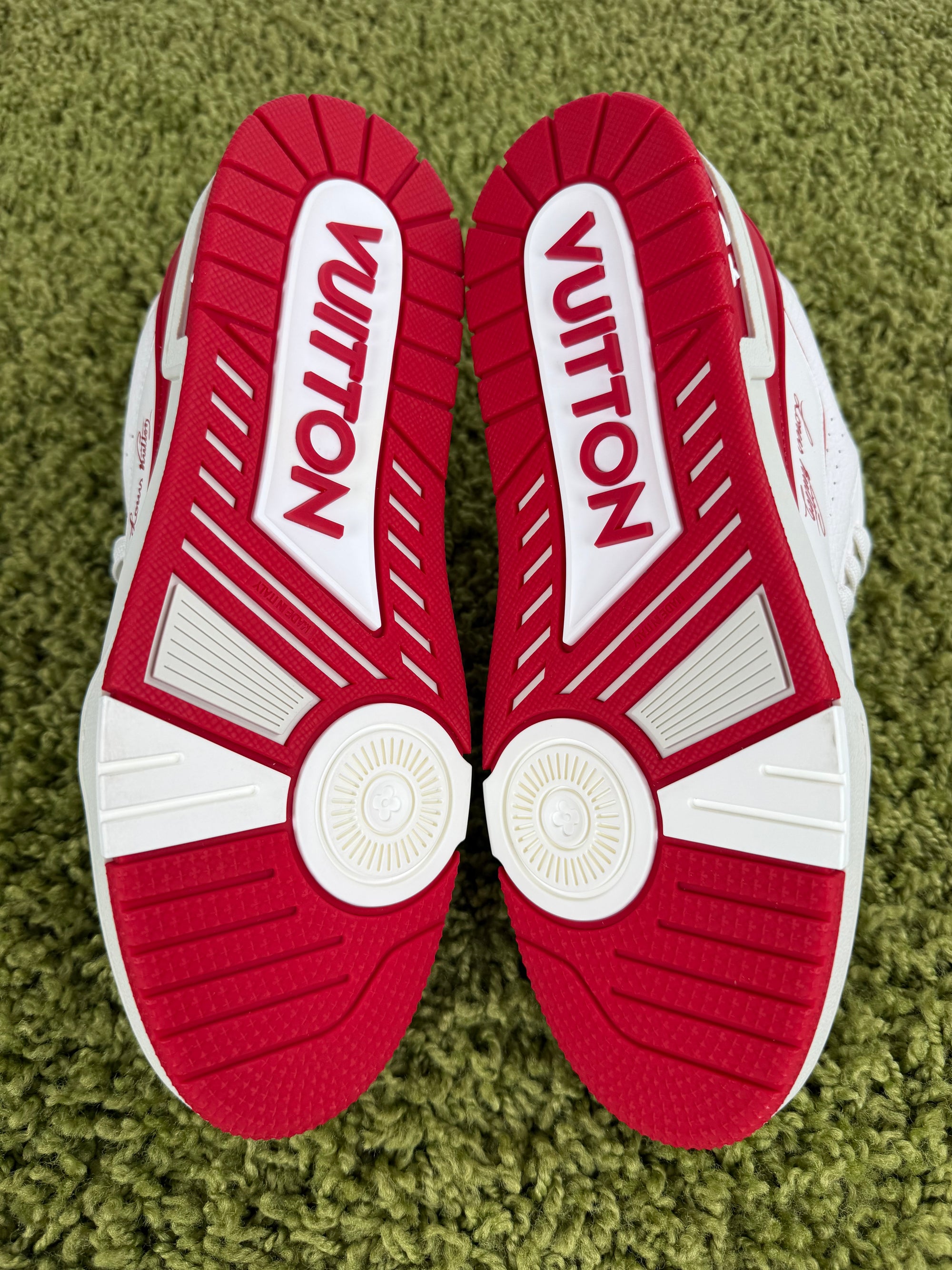 Louis Vuitton Trainer Bianca Rossa 8.5