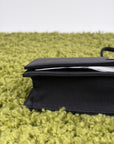 Borsa a spalla Prada Mini in raso Nero