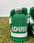 Louis Vuitton Trainer Size 8.5=42.5 calza 43.5 bianche e verdi