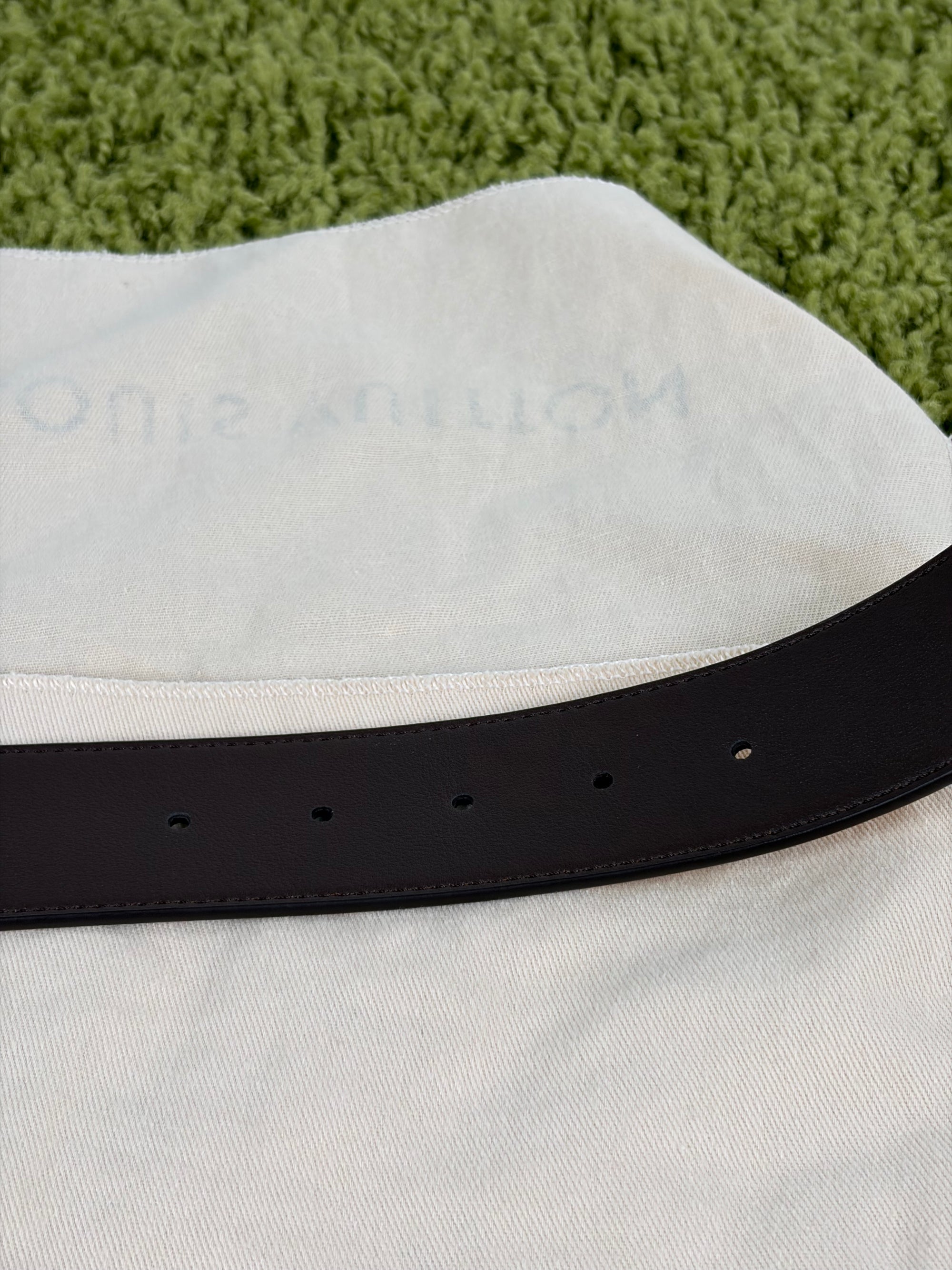 Cintura Louis Vuitton initiales Size 90 gialla e marrone