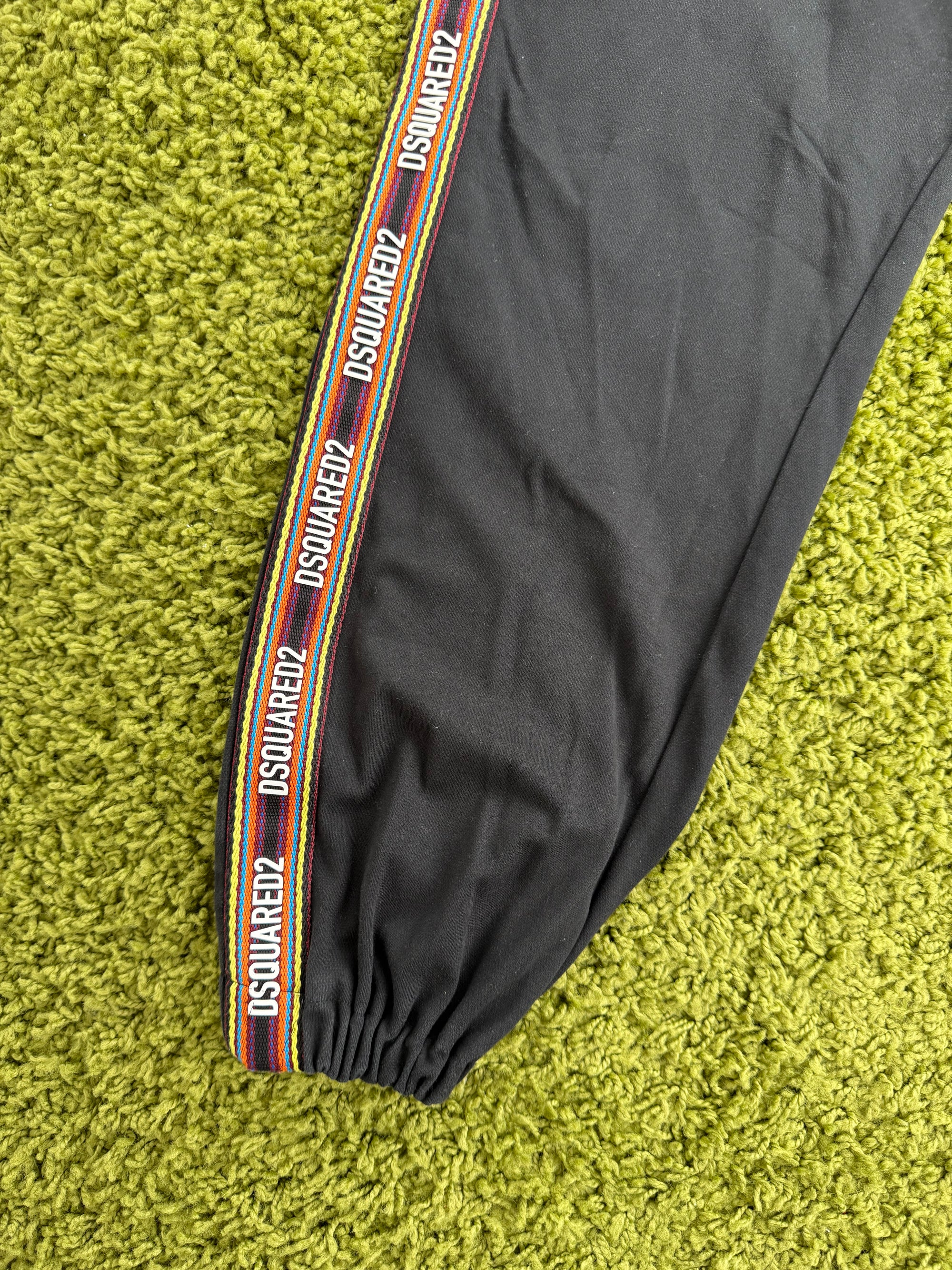 Completo Dsquared2 Nero Felpa XL pantalone XL