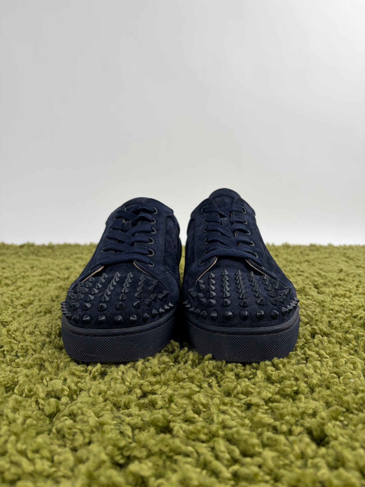 Christian Louboutin Spikes Low Blu 45