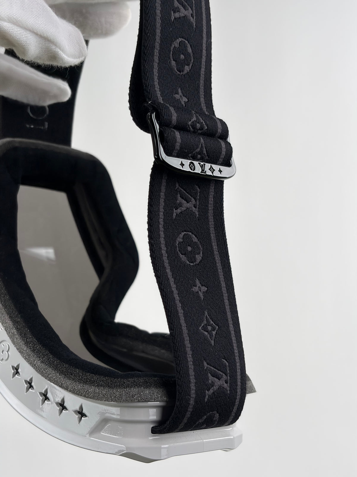 Maschera da Sci Louis Vuitton Nero Regolabile